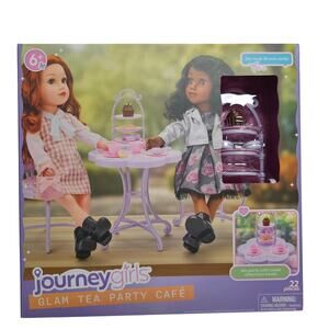 Journey Girls Glam Tea Party Cafe for 18" Dolls NWT